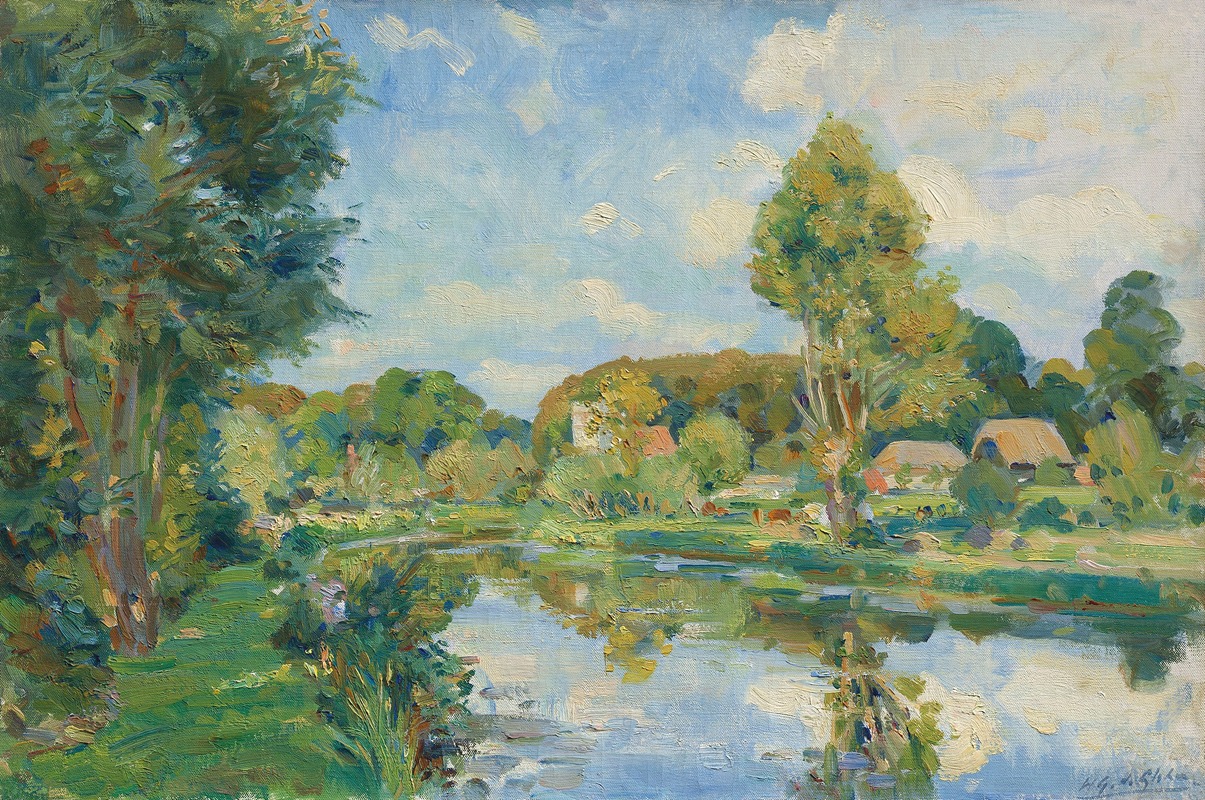 Wilfrid Gabriel de Glehn - The Avon, near Great Dunsford