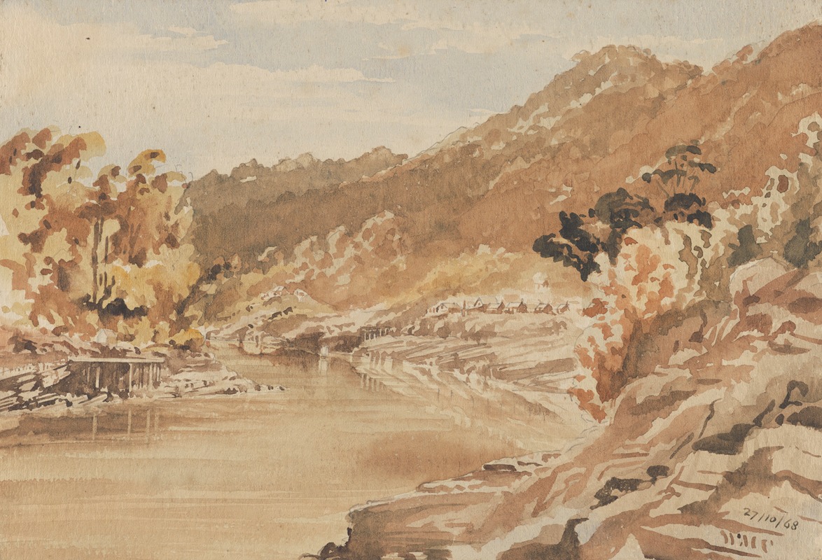 William Marshall Cooper - Coal mine and Brunnerton, River Grey