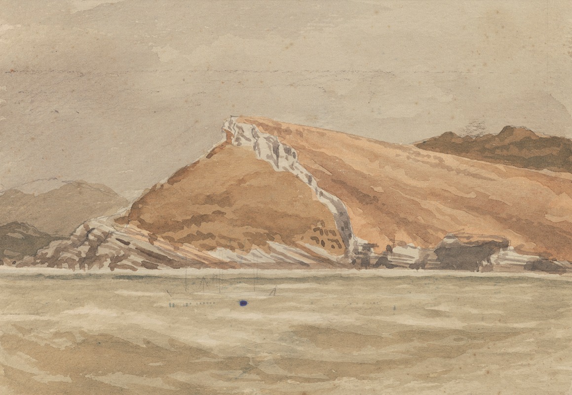 William Marshall Cooper - Curious cliff near Cape Farewell