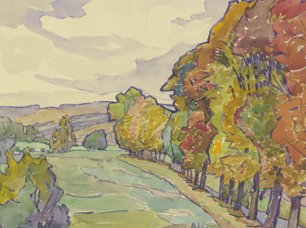 Agnes Langenbeck-Zachariae - Country road in Hersfeld