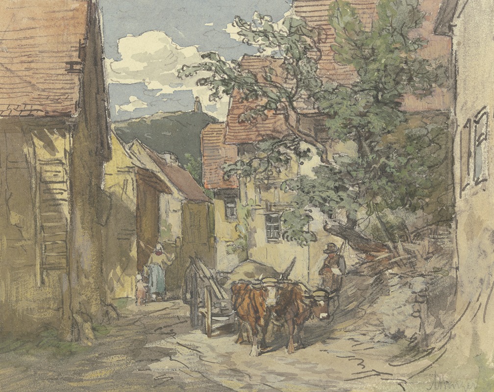 Anton Burger - Street in Kronberg