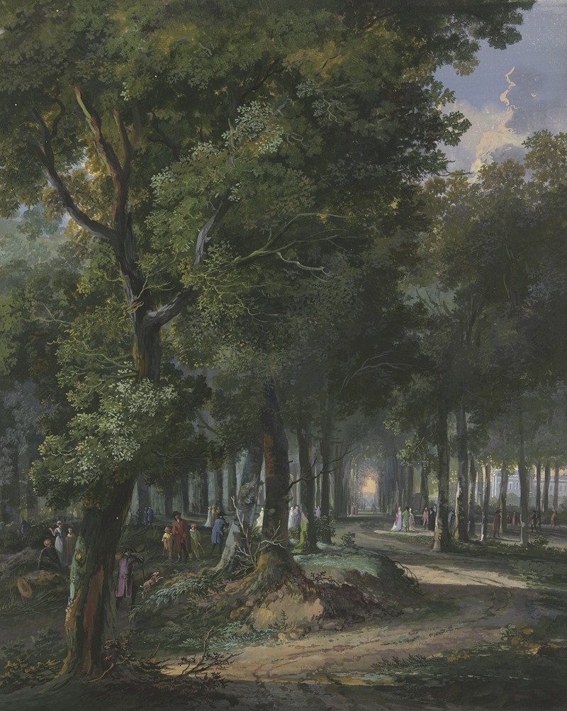 Arie Lamme - Spaziergänger im Haager Wald