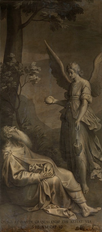 Ambrosius Francken I - Elijah Fed by an Angel