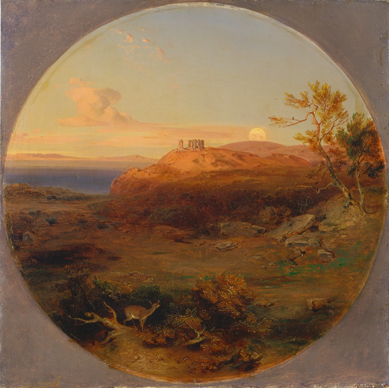 Carl Rottmann - Greek Landscape on the Island of Aegina