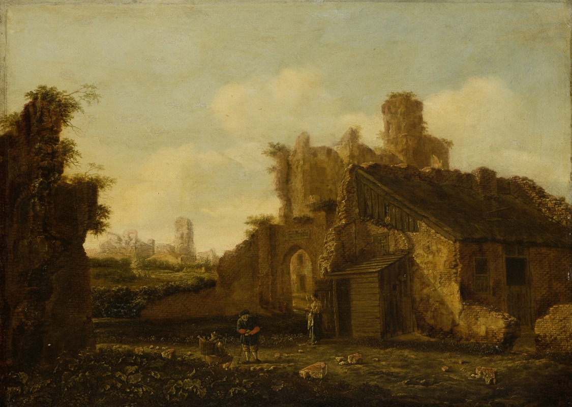 Emanuel Murant - Italian Landscape with Antique Ruins