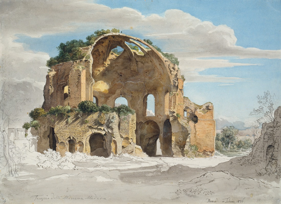 Ernst Fries - Tempel der Minerva Medica in Rom