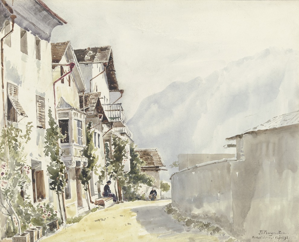 Friedrich Ernst Morgenstern - Street in Mühlbach