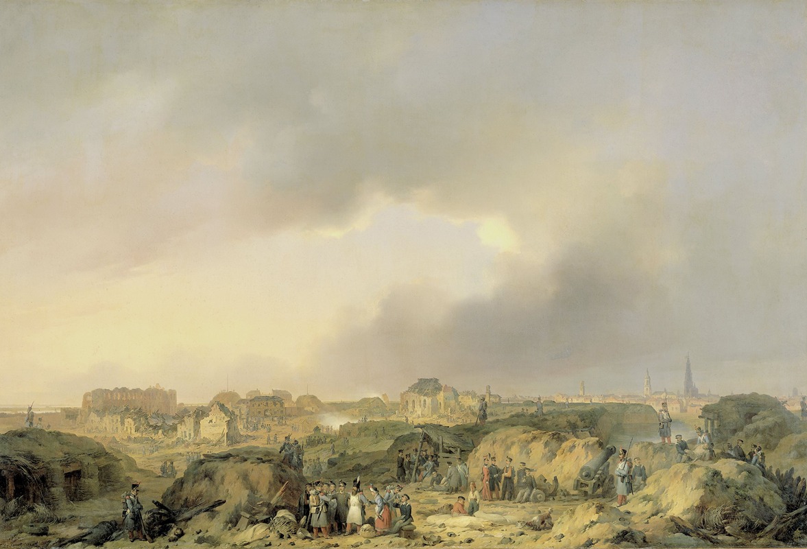 Ferdinand de Braekeleer - The Citadel of Antwerp shortly after the Siege of 19 November-23 December 1832, and the Surrender of the Dutch Garisson to the French