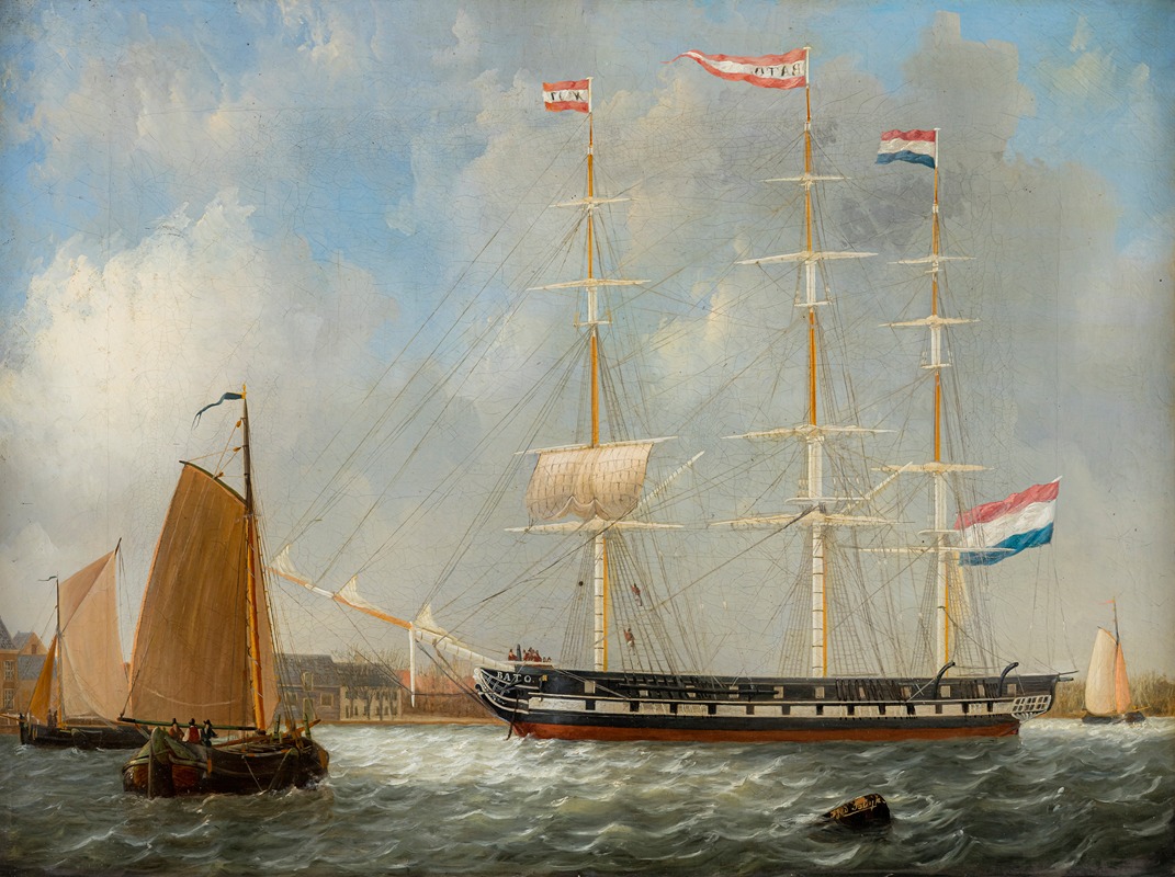 Frans Jacobus van den Blijk - Scheepsportret Bato