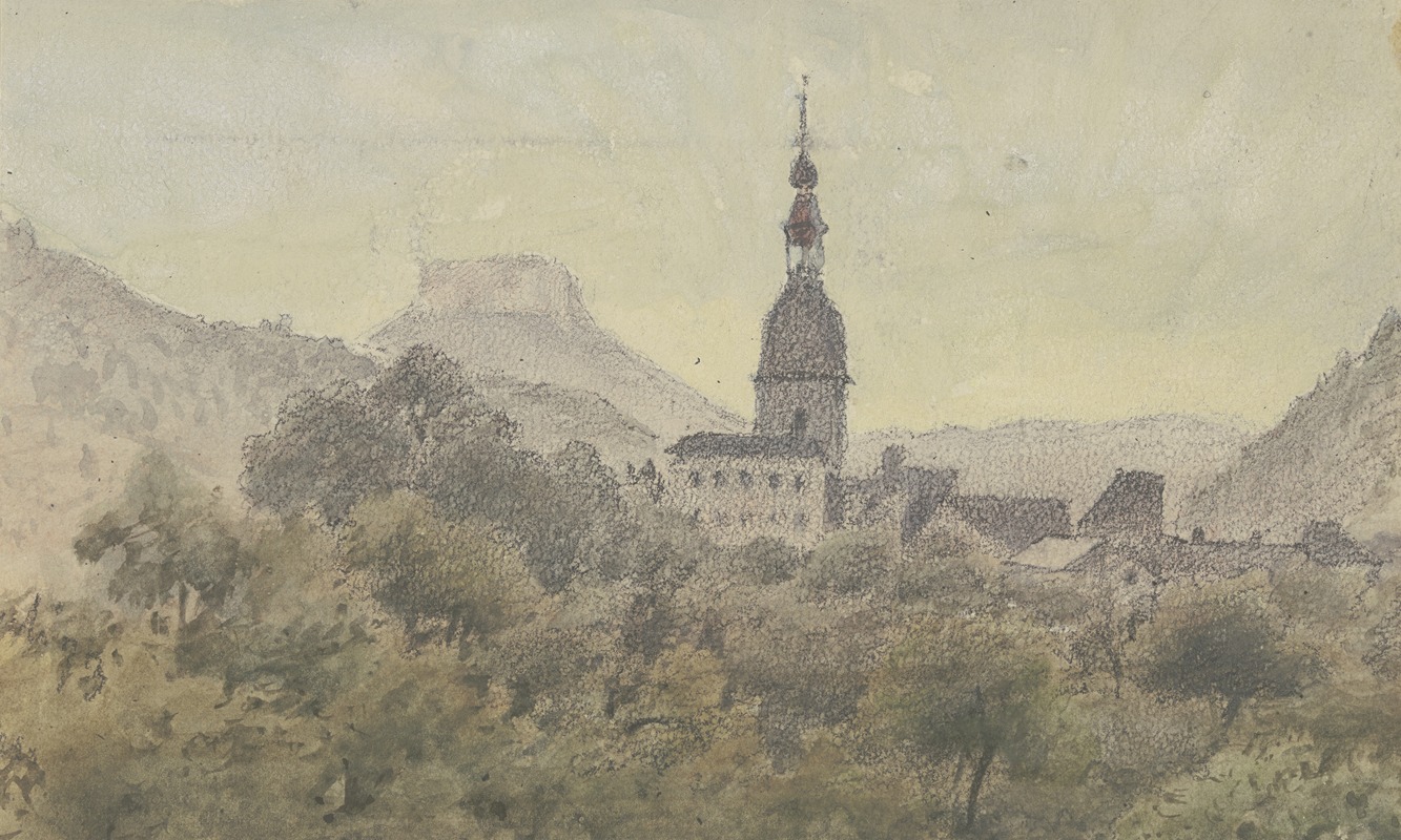 Friedrich Eugen Peipers - Schandau with the Lilienstein