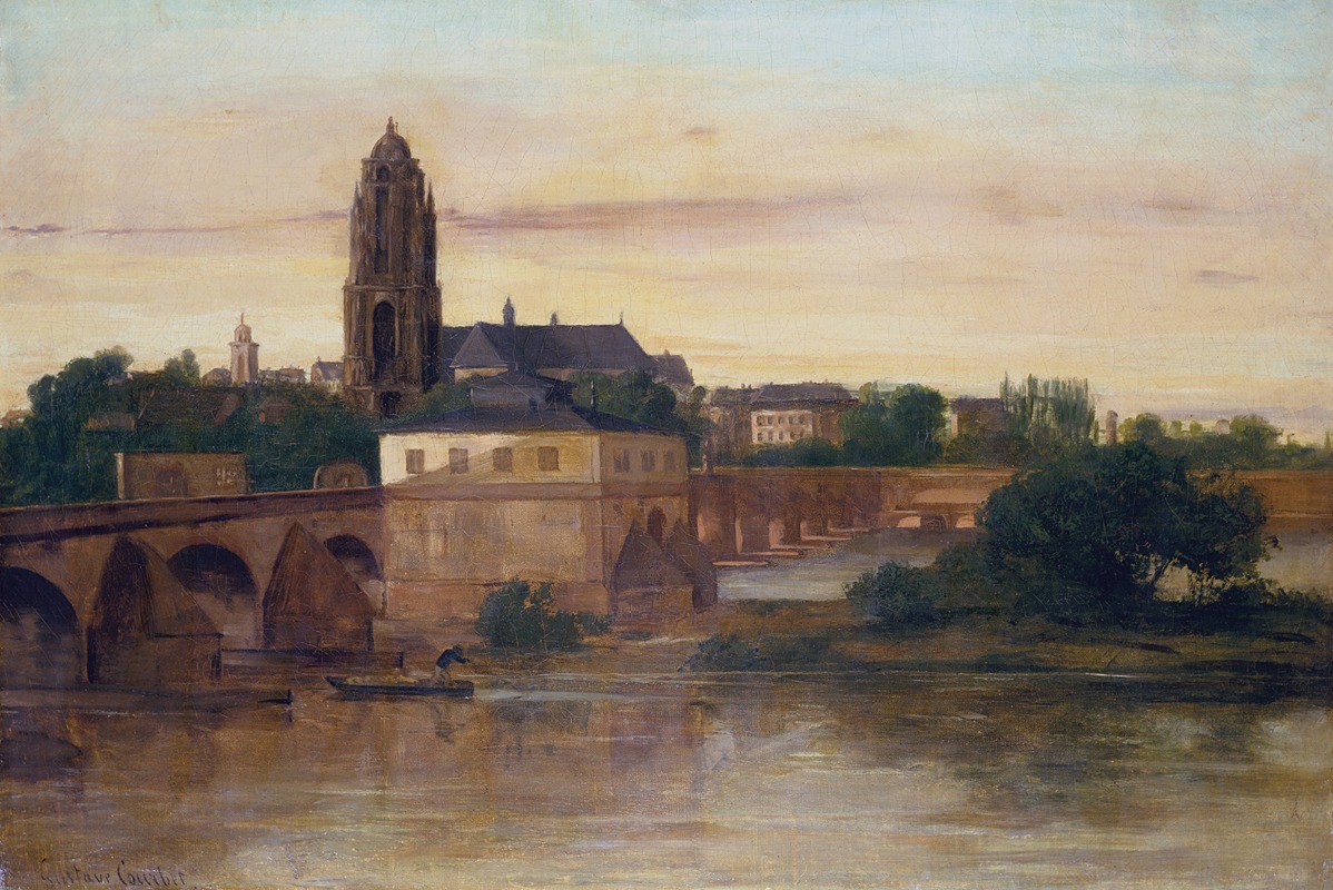 Gustave Courbet - View of Frankfurt with the Old Bridge from Sachsenhausen