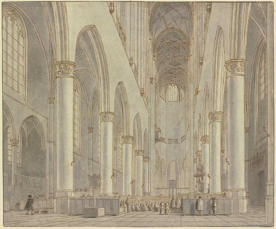 Hendrick Cornelisz. van Vliet - Blick in die St.-Bavo-Kirche in Haarlem