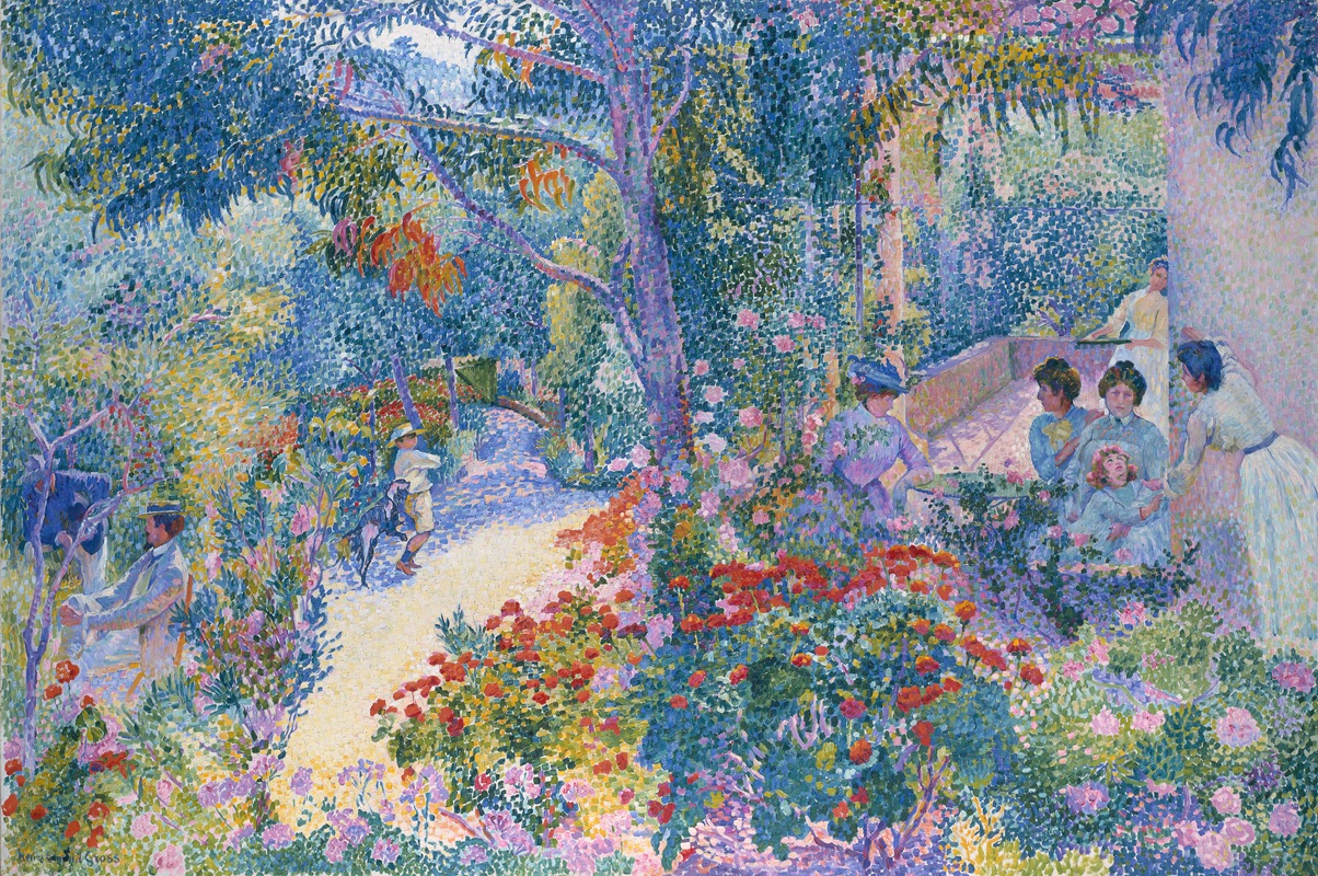 Henri-Edmond Cross - Afternoon in the Garden