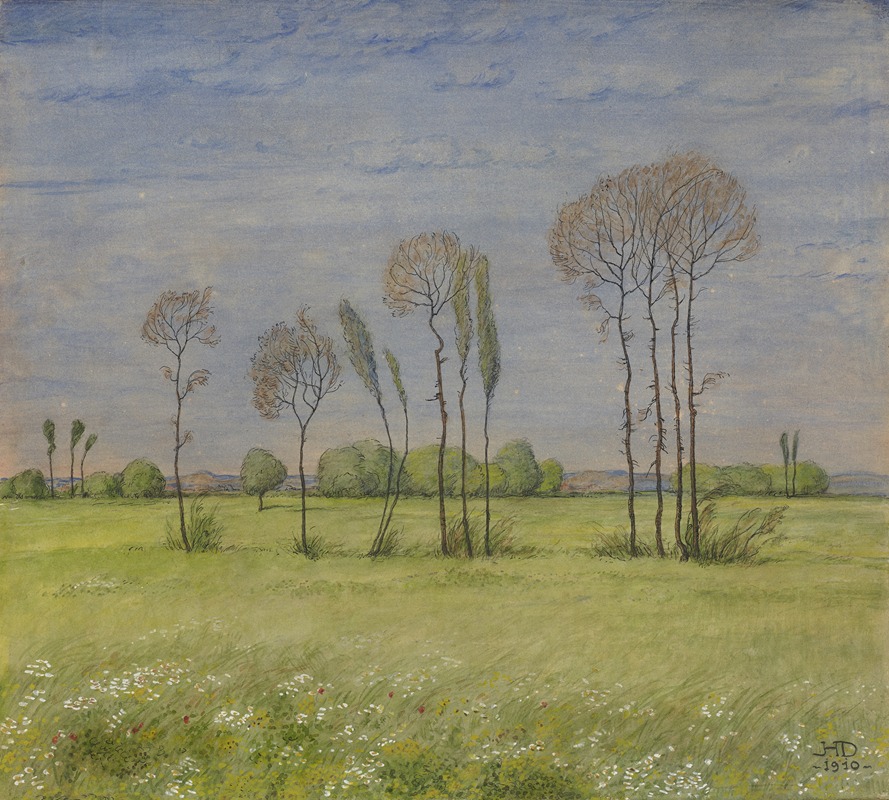 Hermann Dumler - Landscape in spring