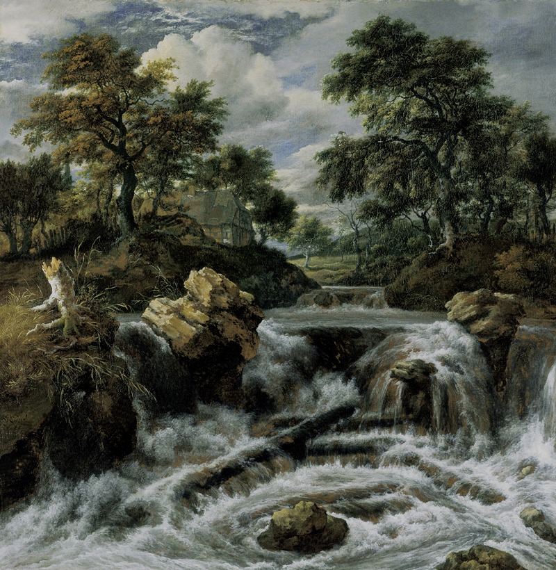 Jacob van Ruisdael - Waterfall in the Foothills (Norwegian Waterfall)