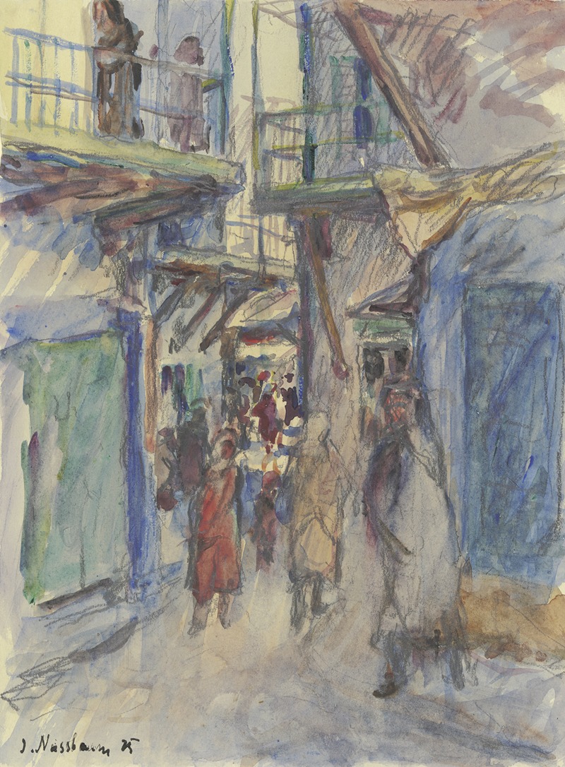 Jakob Nussbaum - Street in Tiberias