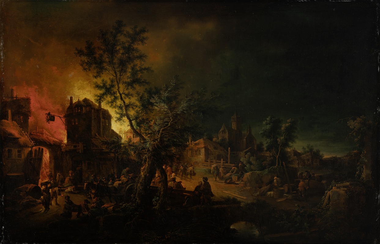 Johann Georg Trautmann - Conflagration at Night