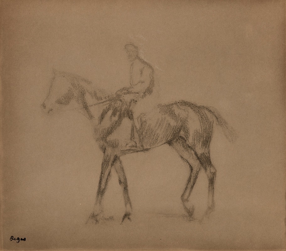 Edgar Degas - Jockey à cheval