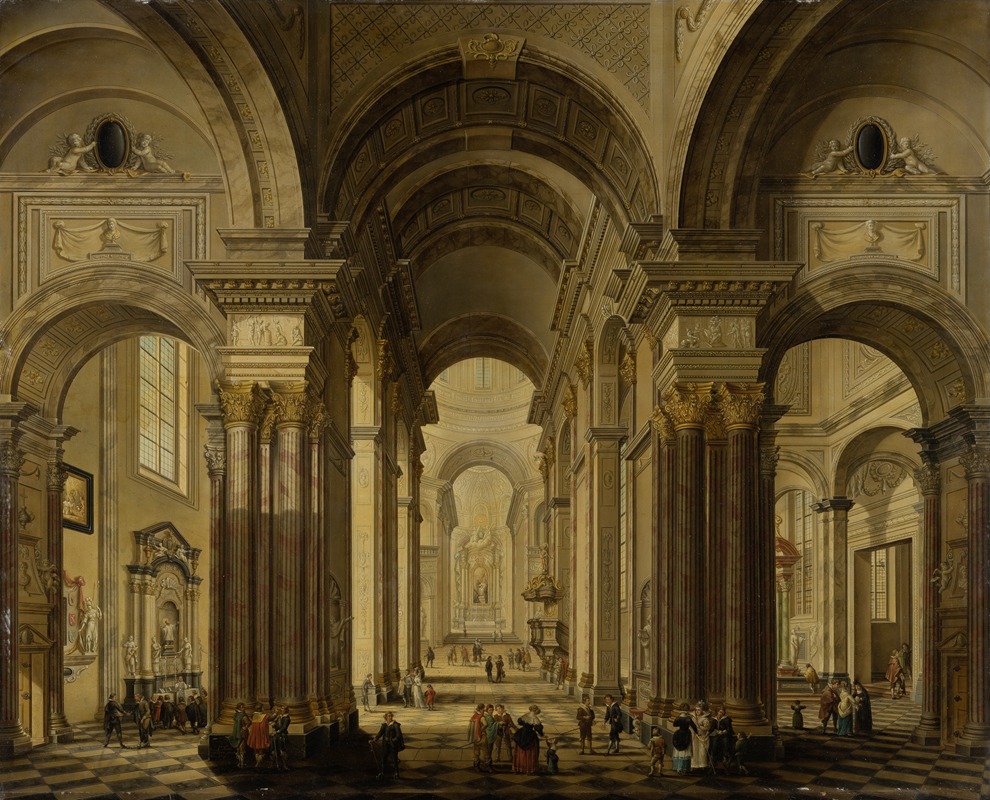 Johann Ludwig Ernst Morgenstern - Interior of a Baroque Church
