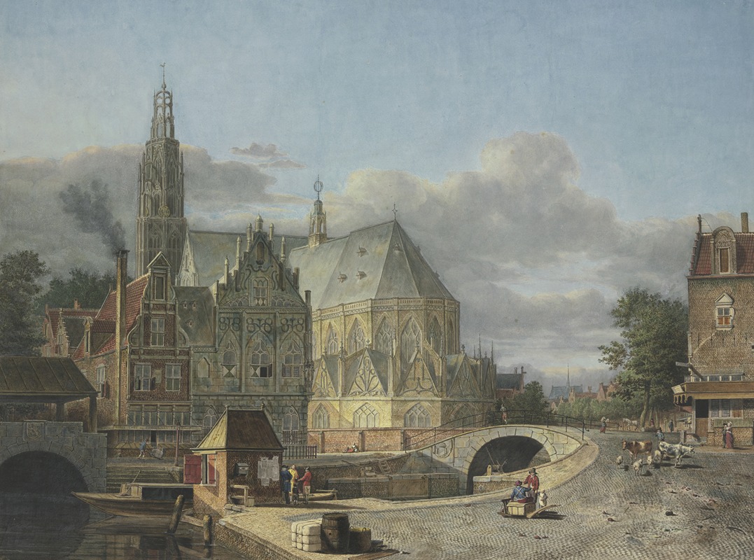 Johannes Huibert Prins - View of a Netherlandish City