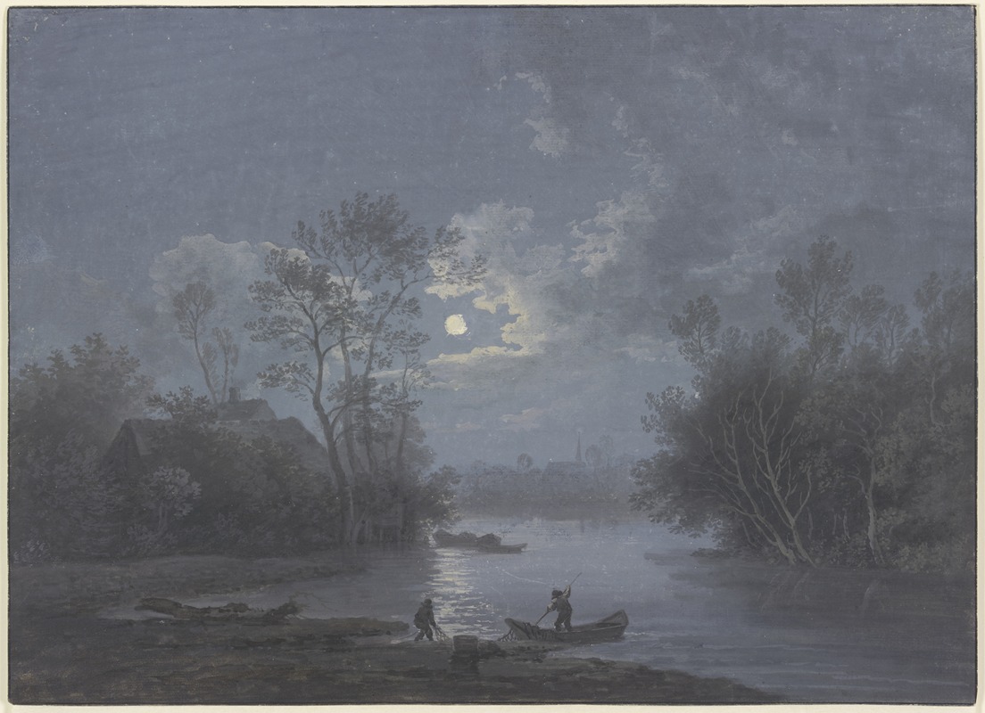 Claude-Joseph Vernet - Moonlight landscape