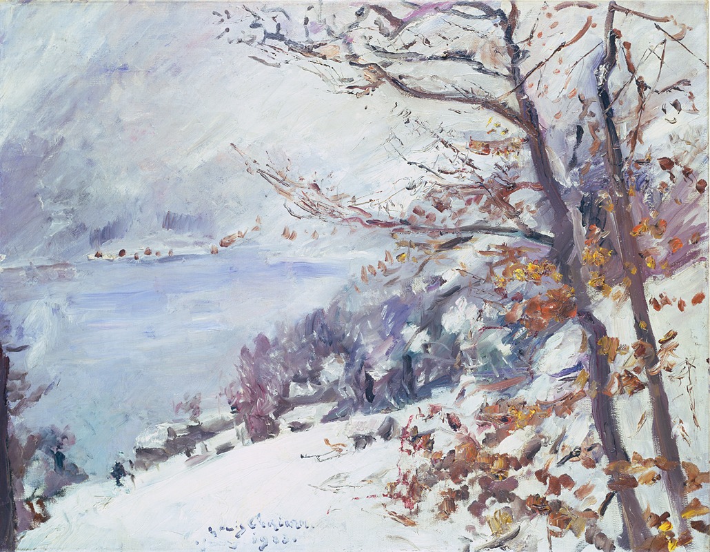 Lovis Corinth - Walchensee in Winter