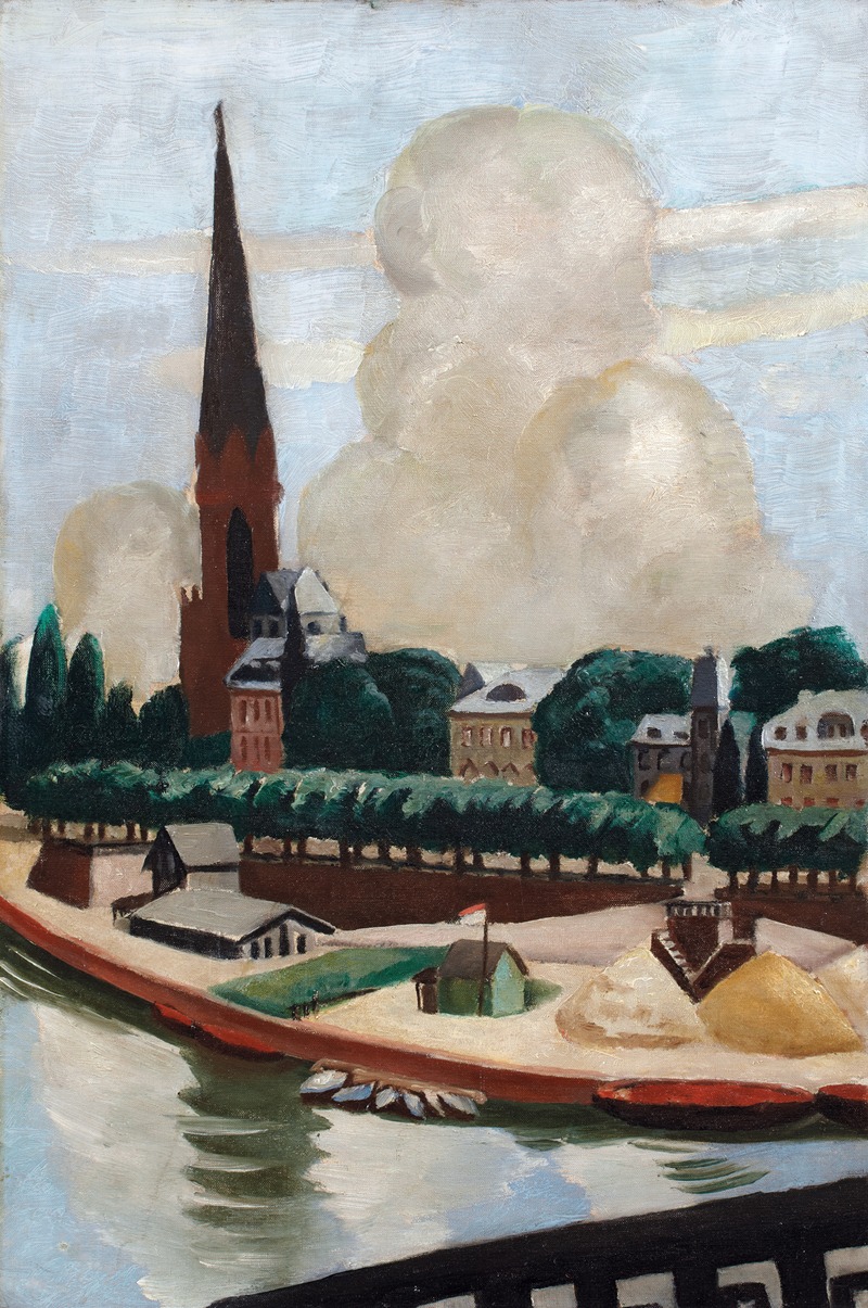 Max Beckmann - Bank of the Main and Church