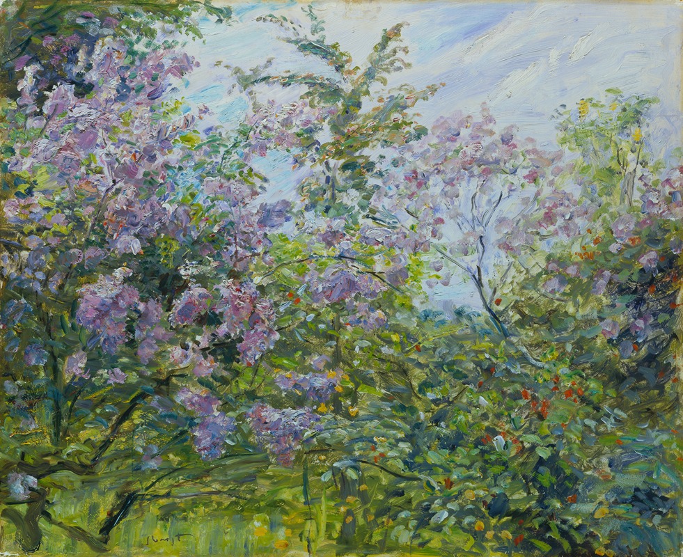 Max Slevogt - Blossoming Lilac