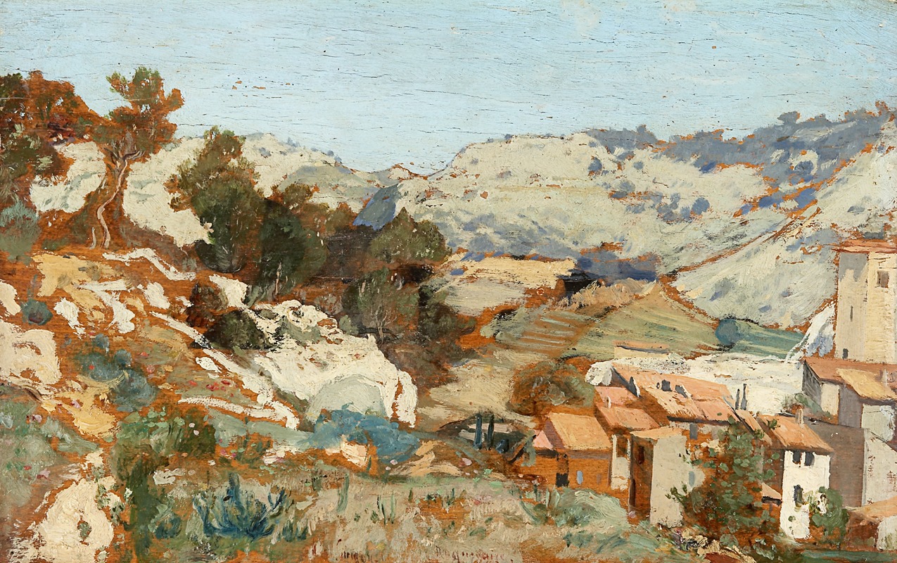 Paul-Camille Guigou - Landscape near Roquevaire in Provence