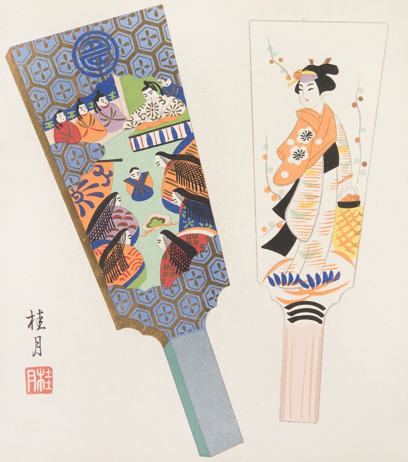 Yamashita Hakuba - Japanese Folk Toys (Kyōdo gangu shū ; haru) Pl.05