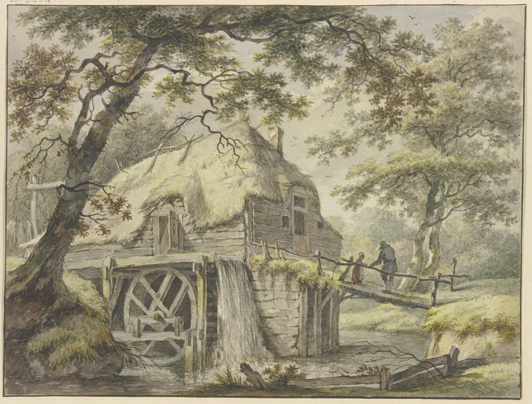 Pieter Pietersz. Barbiers - Mill in the forest