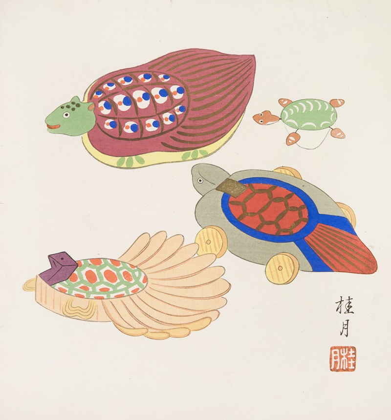 Yamashita Hakuba - Japanese Folk Toys (Kyōdo gangu shū ; haru) Pl.16