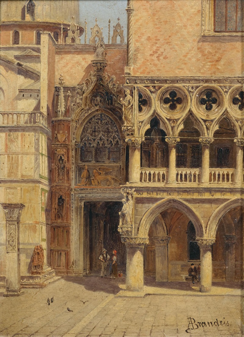 Antonietta Brandeis - Venice, Porta della Carta, Palazzo Ducale