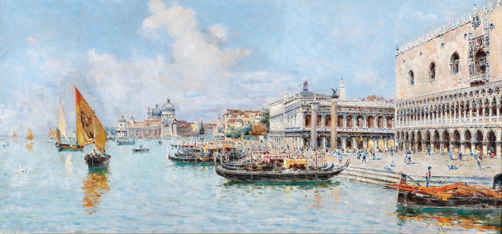 Antonio María de Reyna Manescau - Venice, view of Bacino di San Marco