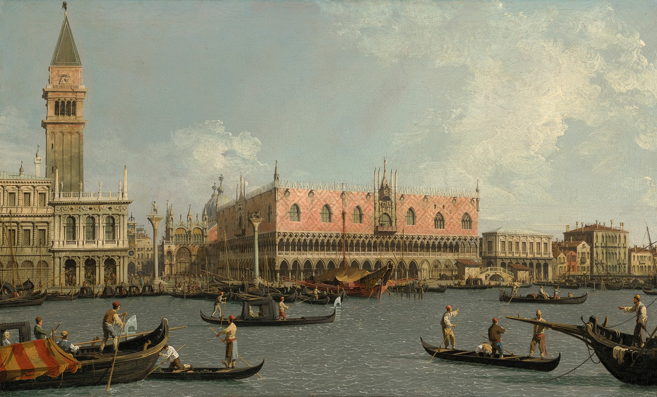 Canaletto - The Molo, with the Piazzetta and the Doge’s Palace, from the Bacino