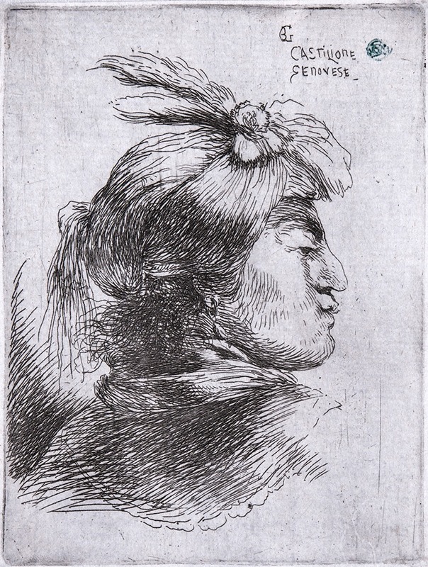 Giovanni Benedetto Castiglione - Man in Profile