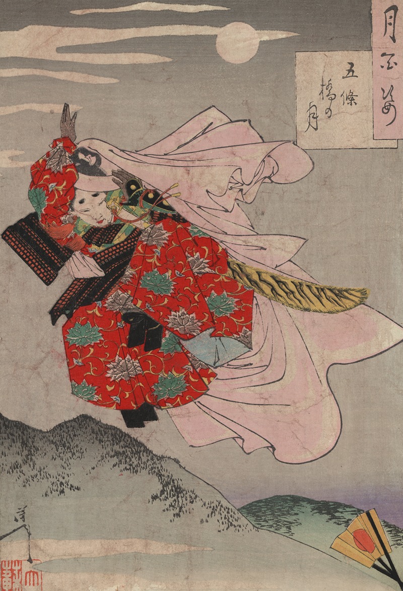 Tsukioka Yoshitoshi - Gojōbashi no tsuki
