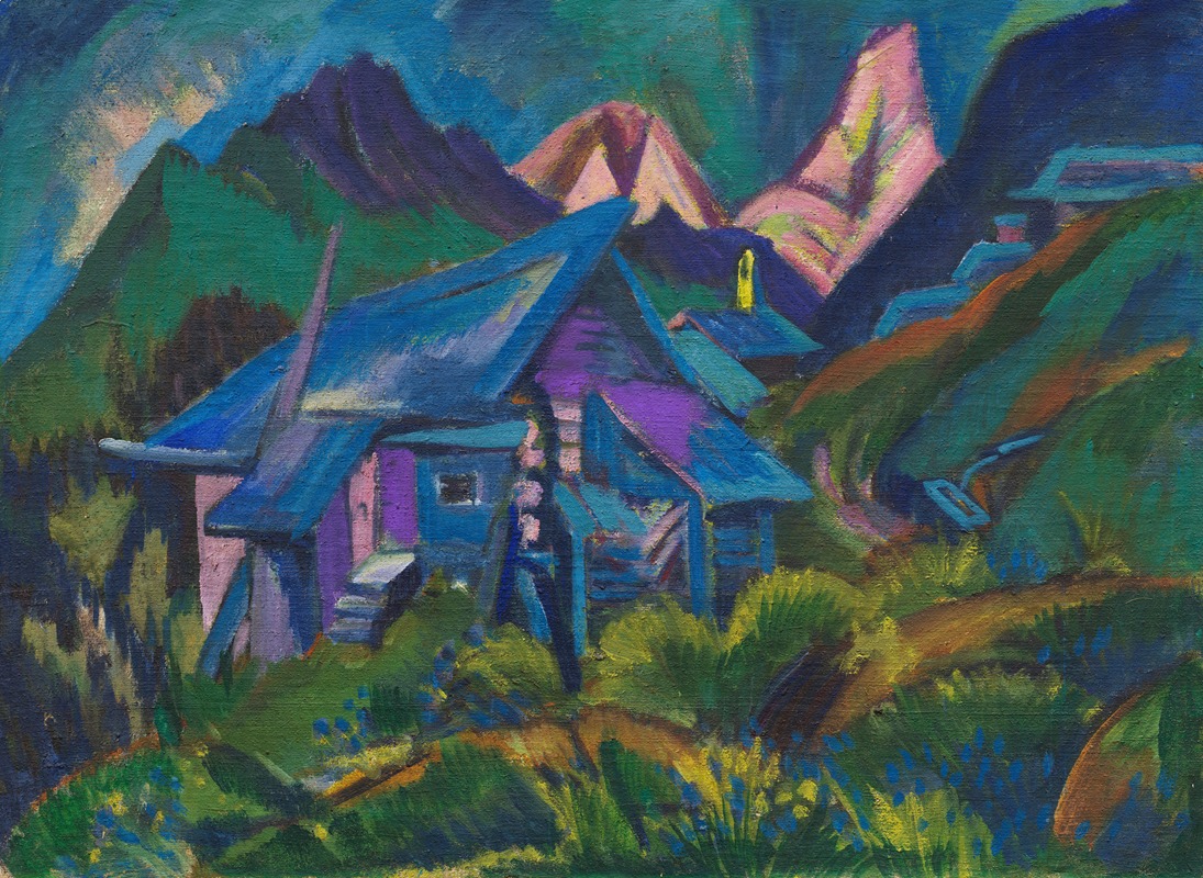 Ernst Ludwig Kirchner - Alphütten und Tinzenhorn