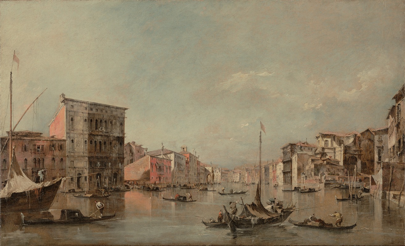Francesco Guardi - The Grand Canal in Venice with Palazzo Bembo