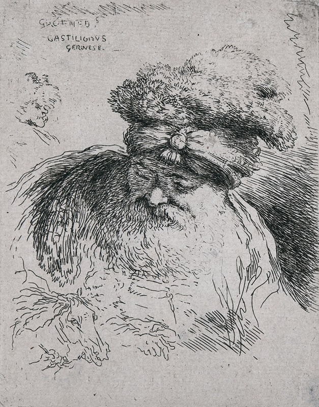 Giovanni Benedetto Castiglione - Old Bearded Man with a Turban
