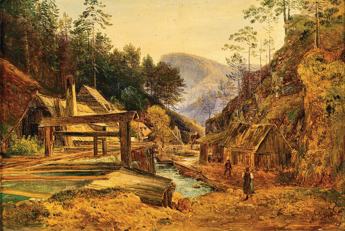 Franz Steinfeld - A Landscape with a Hammer Mill