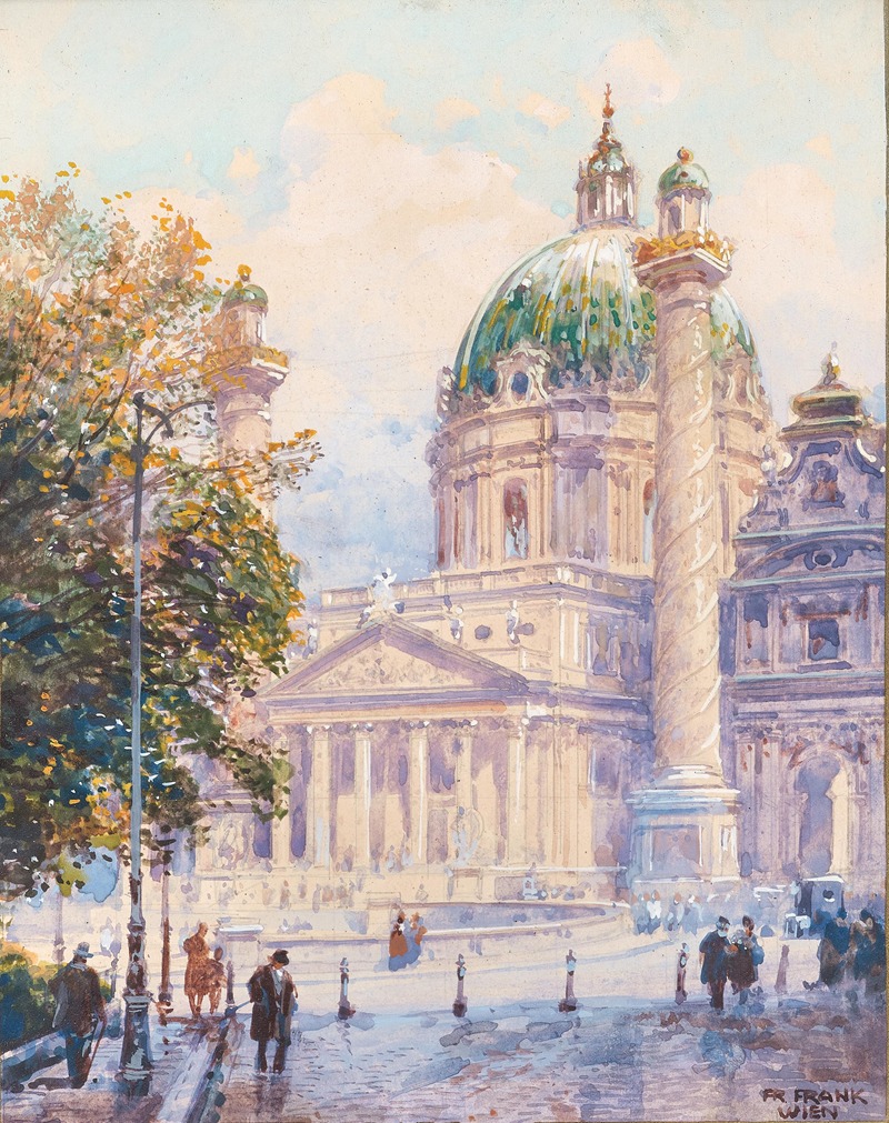 Friedrich Frank - Saint Charles’s church in Vienna