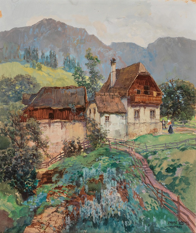 Fritz Lach - A farmhouse in Losenstein near Steyr in Upper Austria