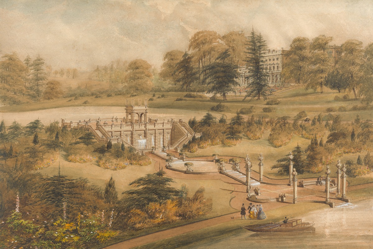 George Somers Clarke - Design for Cowley Manor, Gloucestershire