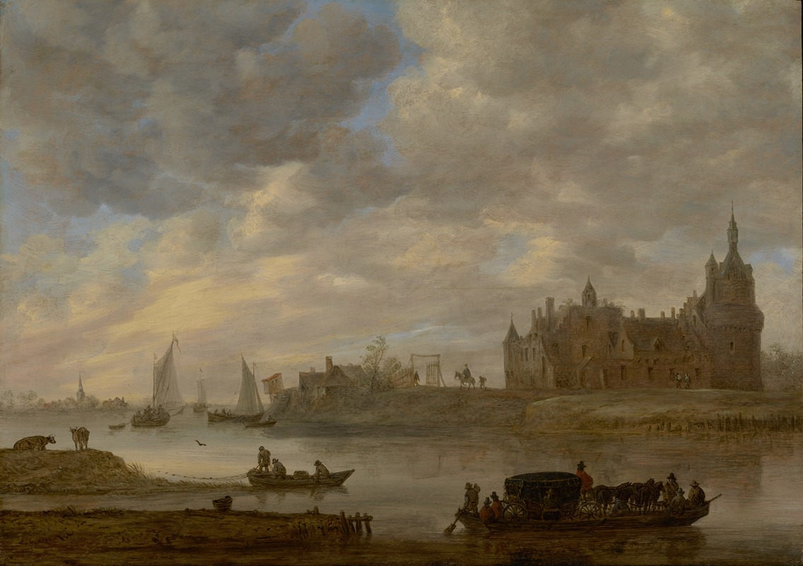 Jan van Goyen - View of Duurstede Castle at Wijk bij Duurstede