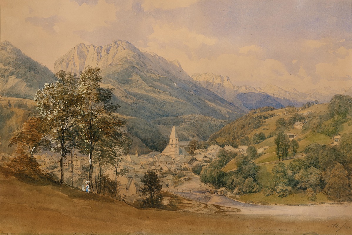 Josef Höger - A view of Bad Aussee