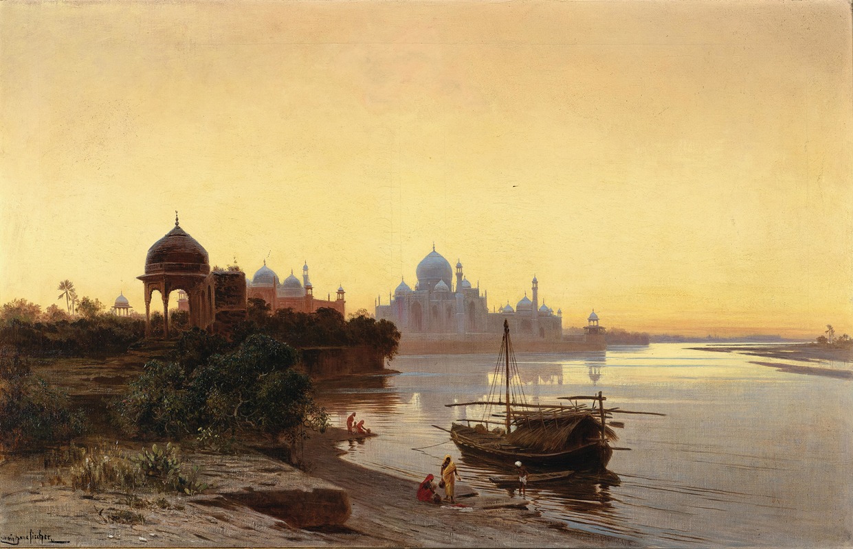 Ludwig Hans Fischer - India, Taj Mahal at Dusk