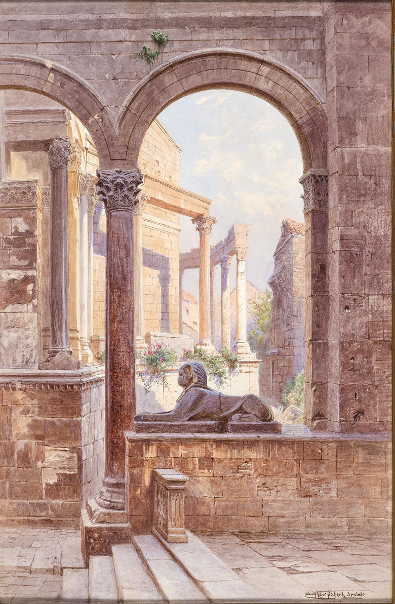 Ludwig Hans Fischer - A view of Diocletian’s Palace in Split