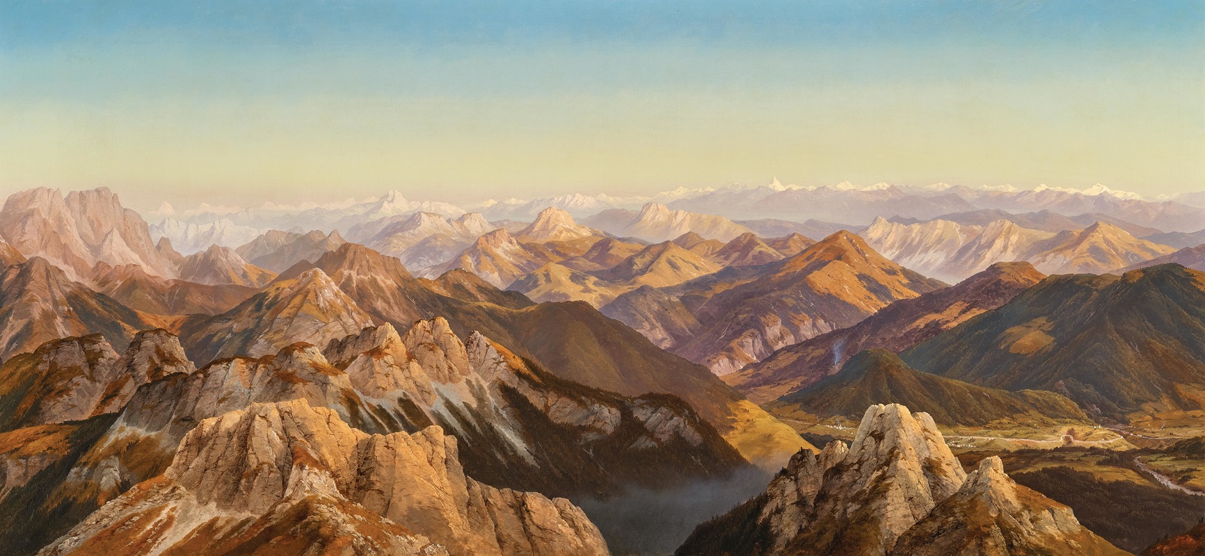 Markus Pernhart - A Panorama from the Mangart in the Julian Alps 1