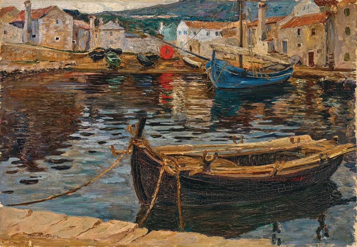 Menci Clement Crnčić - The Harbour of Kraljevica
